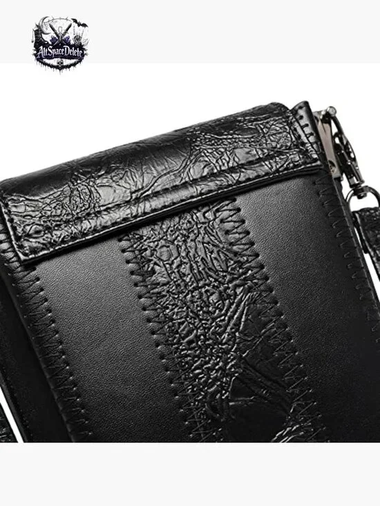 Small Crossbody Bag PU Leather Adjustable Strap Festival Costume Accessory - Picture 4 of 7